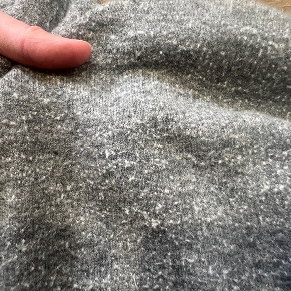 J. Crew Brushed Wool Funnel Neck Sweatshirt Womens M Gray Casual Warm Winter - Picture 4 of 16